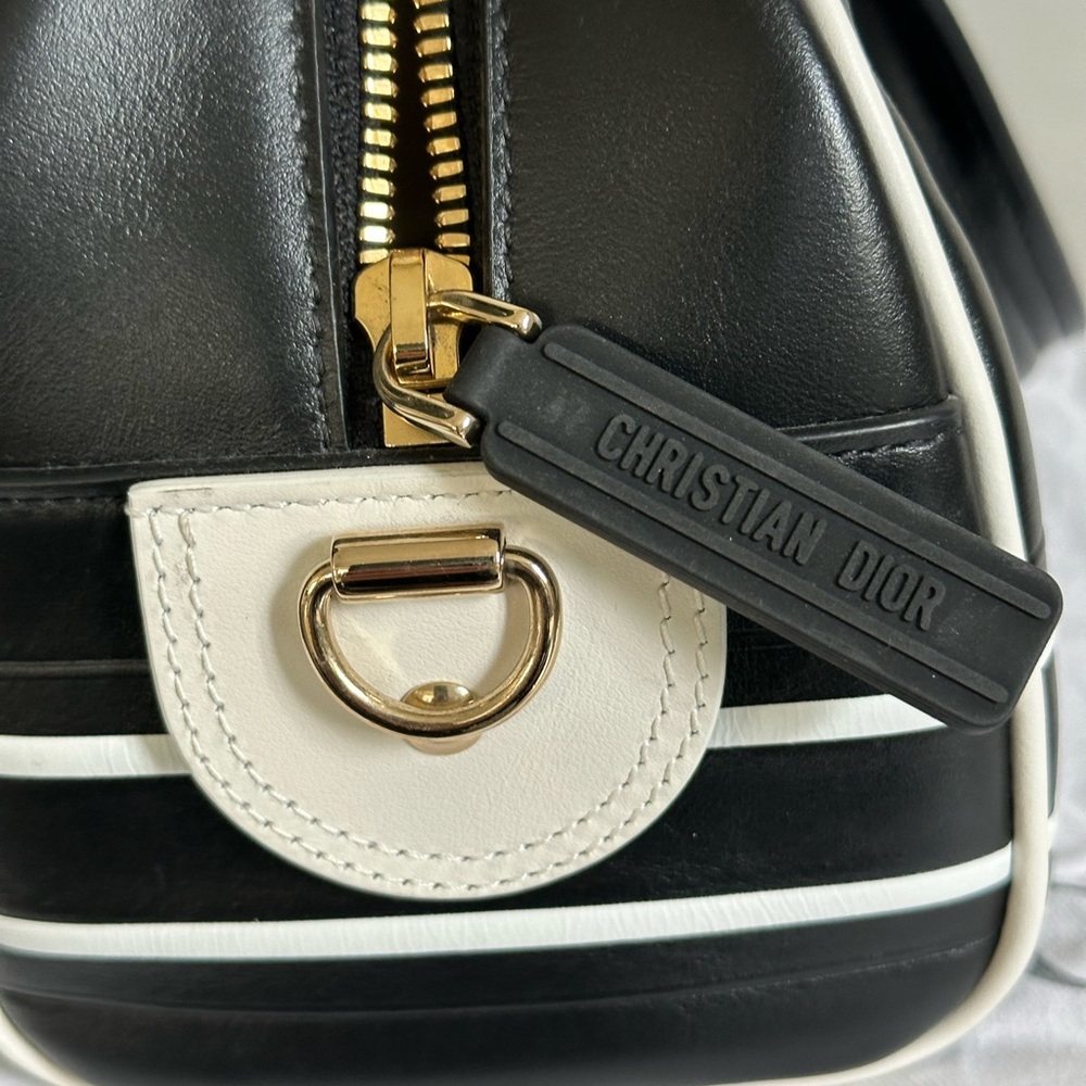 Christian Dior Small Bowling Ball Bag white/Navy - Picture 16 of 16